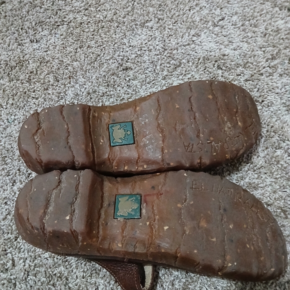 EL natura lista Brown Leather Dress Shoes with Decorative Strap - Picture 2 of 6